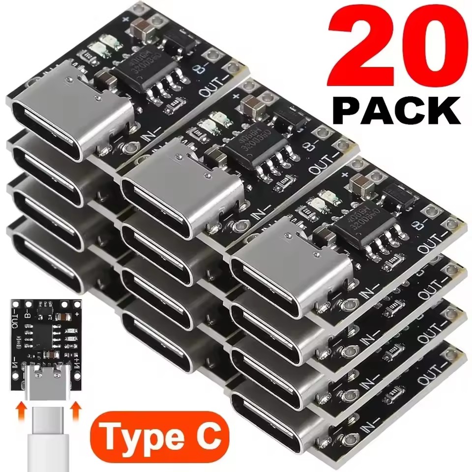 1-20Pcs TP4056 3.7V Lithium Ba - Usb C Cable ulasan dan harga