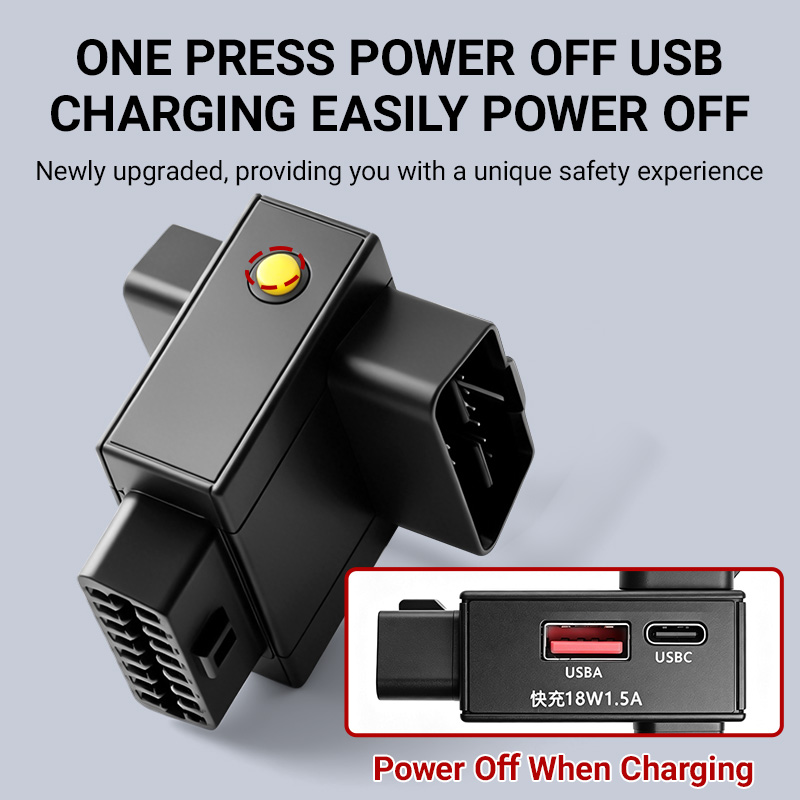 OBD2 Splitter Adapter 1 To 2 w - Usb C Cable ulasan dan harga