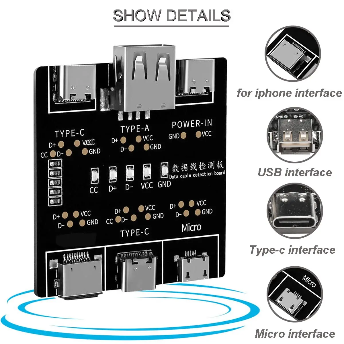DT3 Data Cable Detection Board - Micro Usb Cable ulasan dan harga