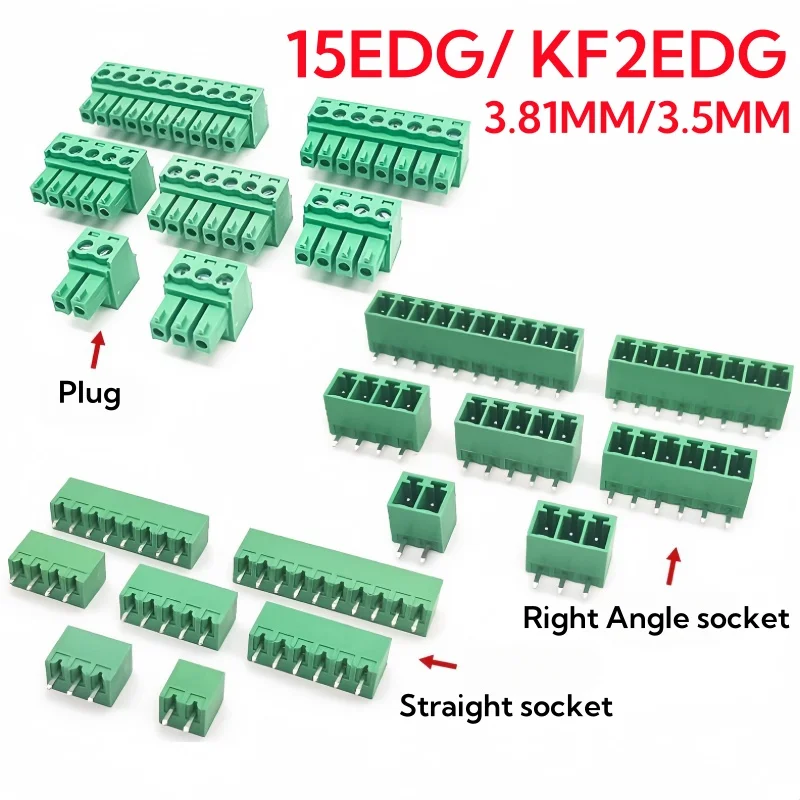 15EDG 3.81MM 3.5MM KF2EDG PCB  - Screw Terminal Block ulasan dan harga
