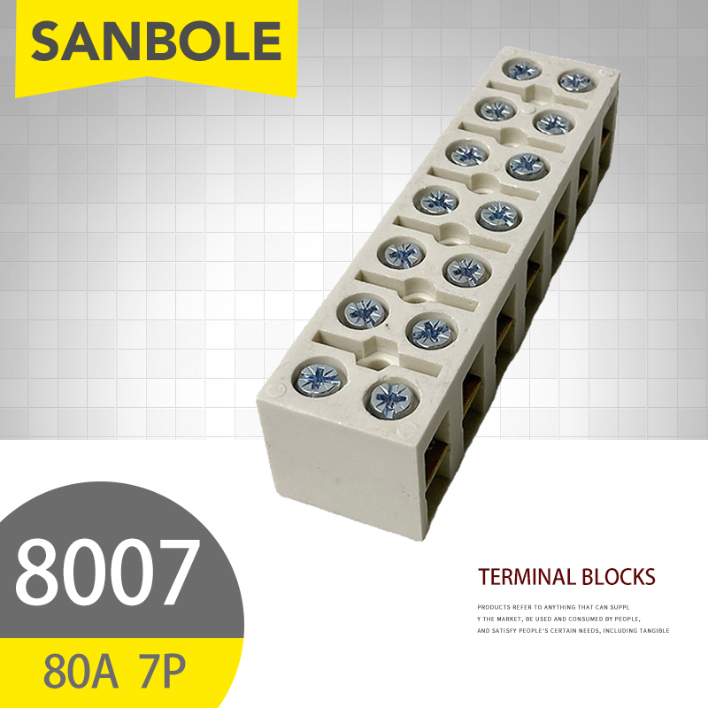 10pcs 80A/7P Terminal blocks F - Screw Terminal Block ulasan dan harga