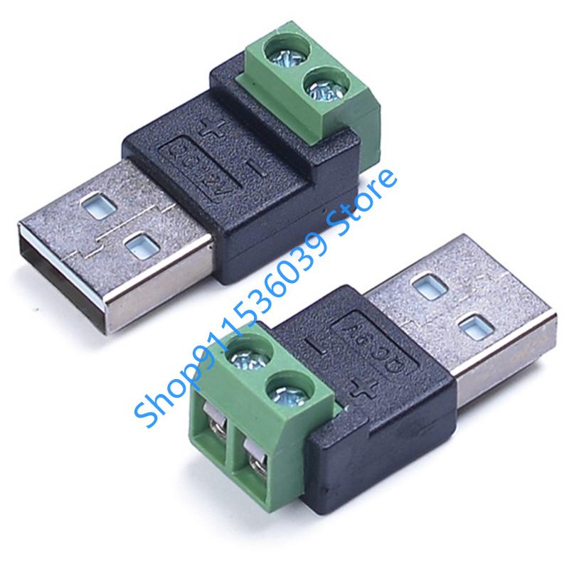 9V 12V USB 2.0 Type A Male to  - Screw Terminal Block ulasan dan harga