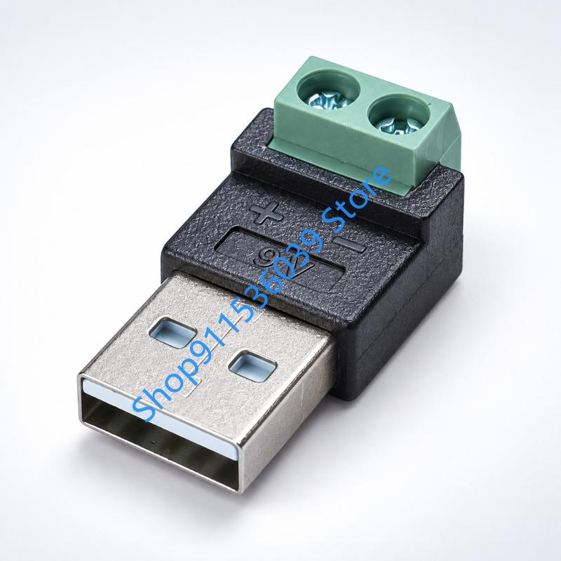 9V 12V USB 2.0 Type A Male to  - Screw Terminal Block ulasan dan harga