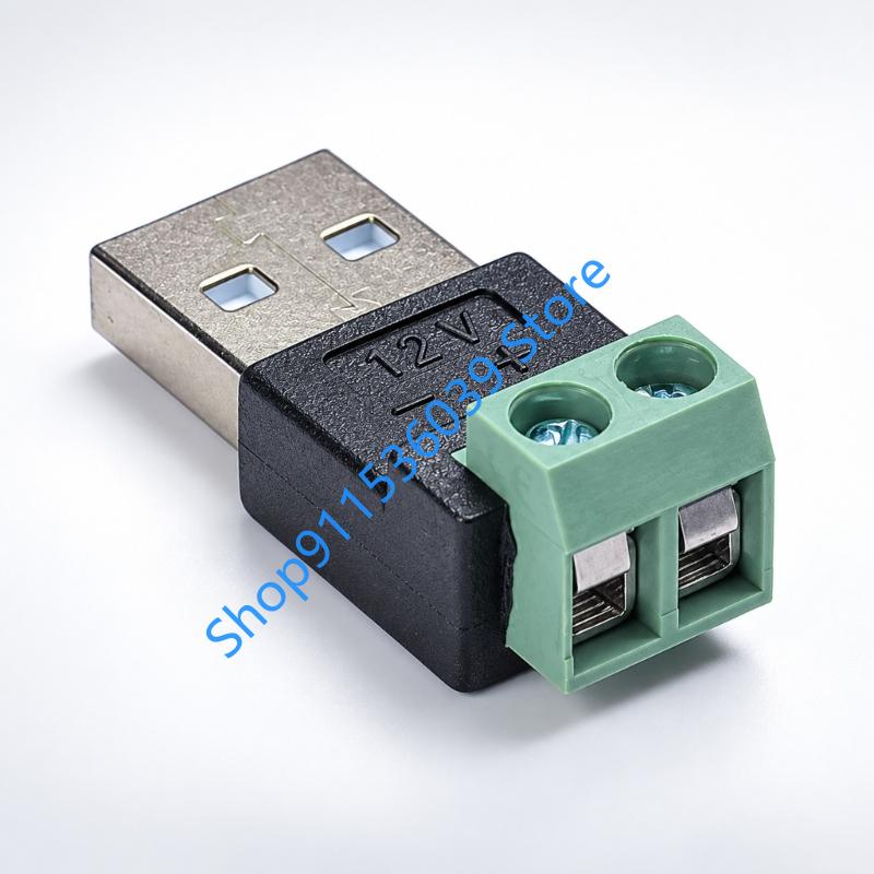 9V 12V USB 2.0 Type A Male to  - Screw Terminal Block ulasan dan harga