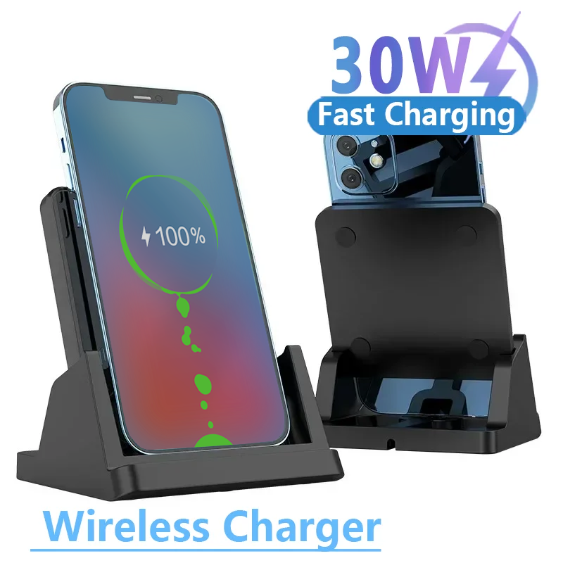 30W Wireless Charger Pad Stand - Micro Usb Cable ulasan dan harga