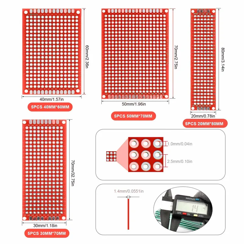 20 pcs/lot PCB Prototype Board - Pcb Prototyping Board ulasan dan harga