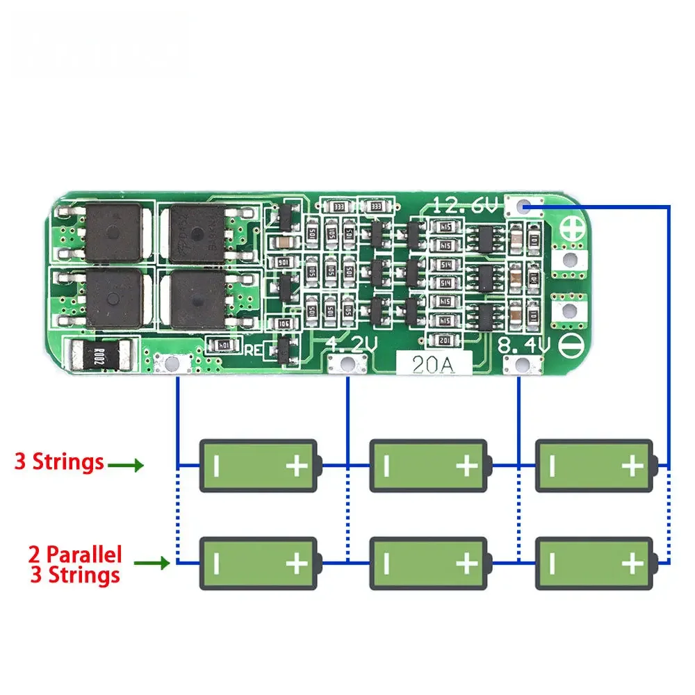 3S 20A Li-ion 18650 Battery BM - Li Ion Charger Module ulasan dan harga